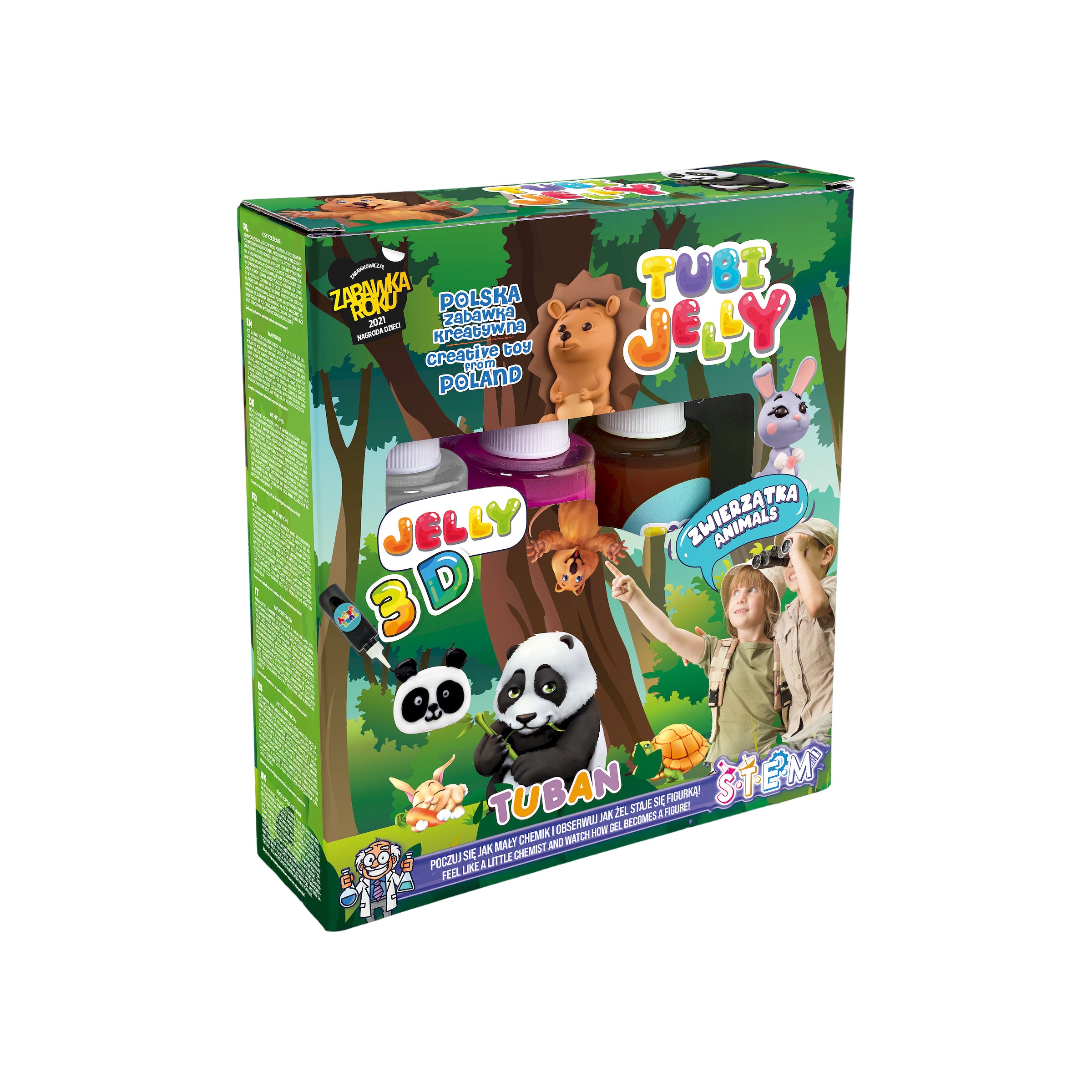 Tuban Tubi Jelly Set 3 Colors Animals Tuban Yallatoys