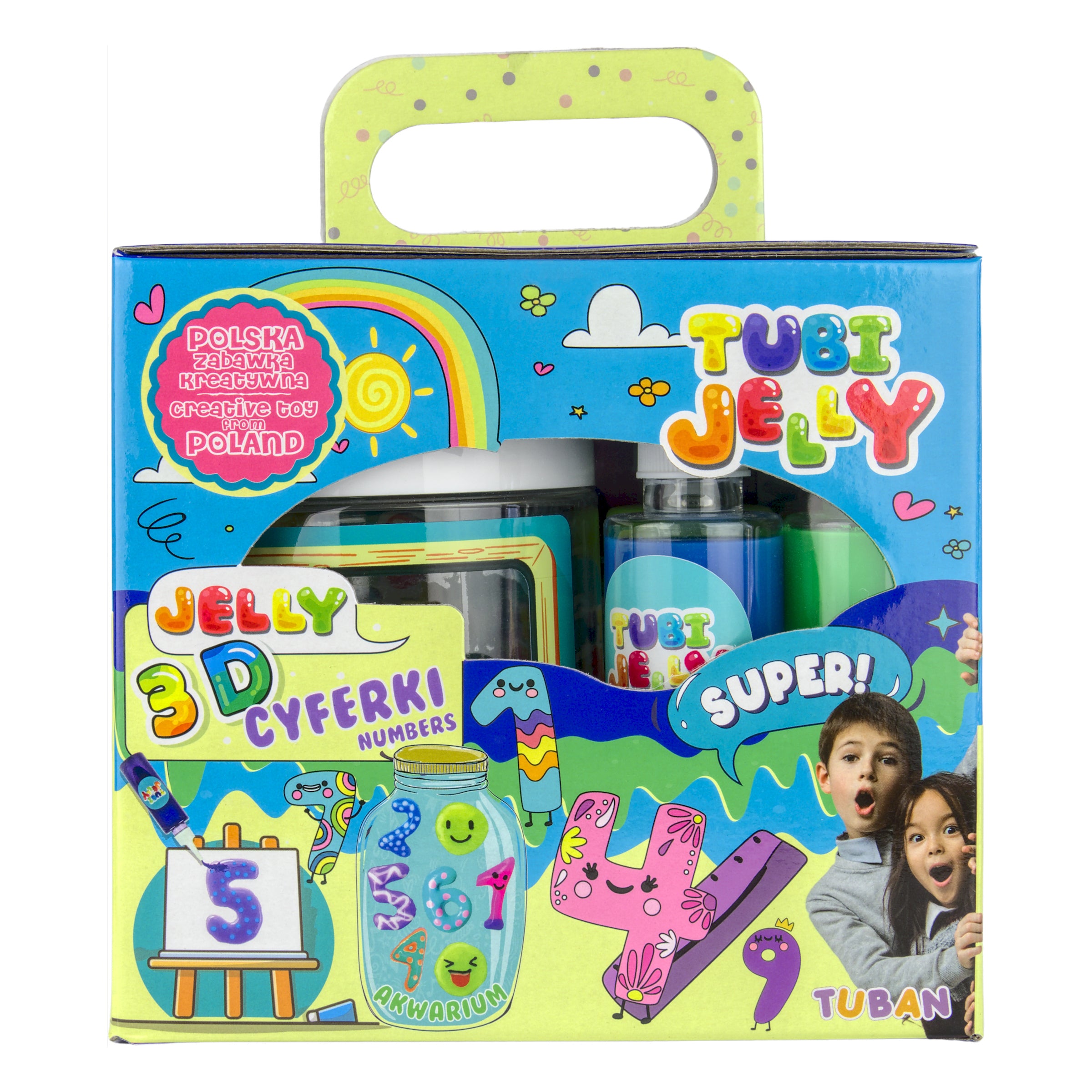 Tuban Tubi Jelly Set 6 Colors and Small Aquarium Numbers Tuban Yallatoys