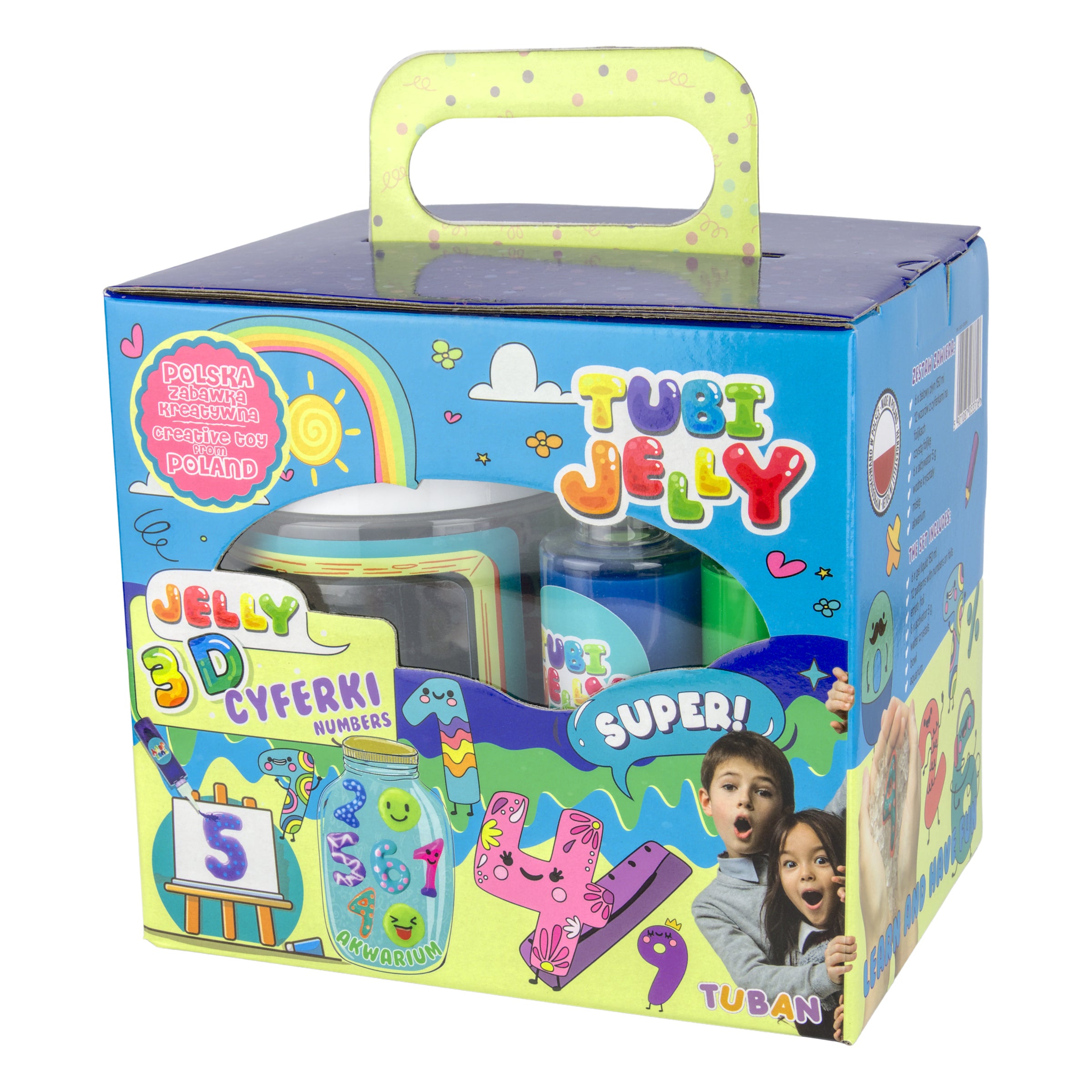 Tuban Tubi Jelly Set 6 Colors and Small Aquarium Numbers Tuban Yallatoys