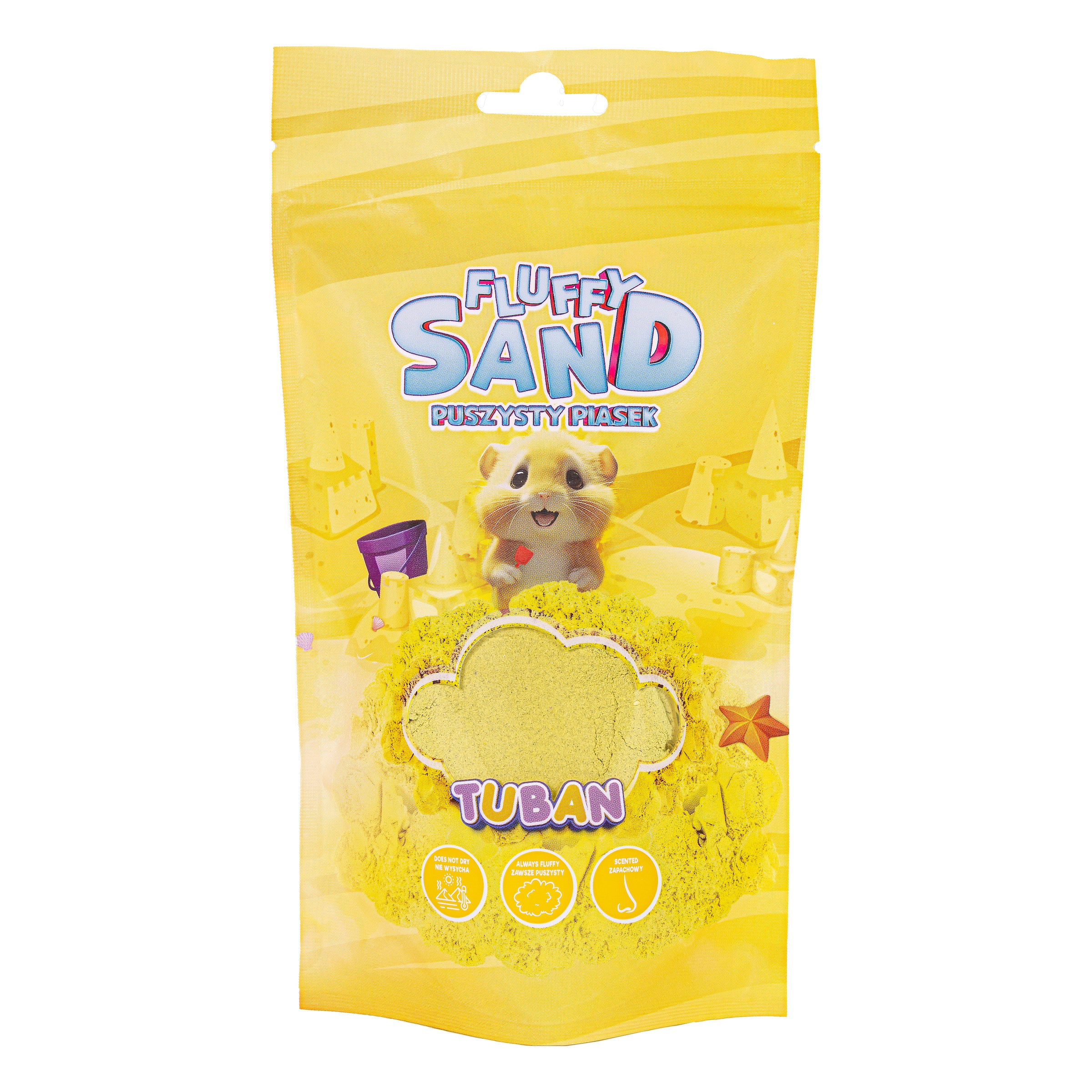 Tuban Fluffy Sand 90g Yellow Tuban Yallatoys