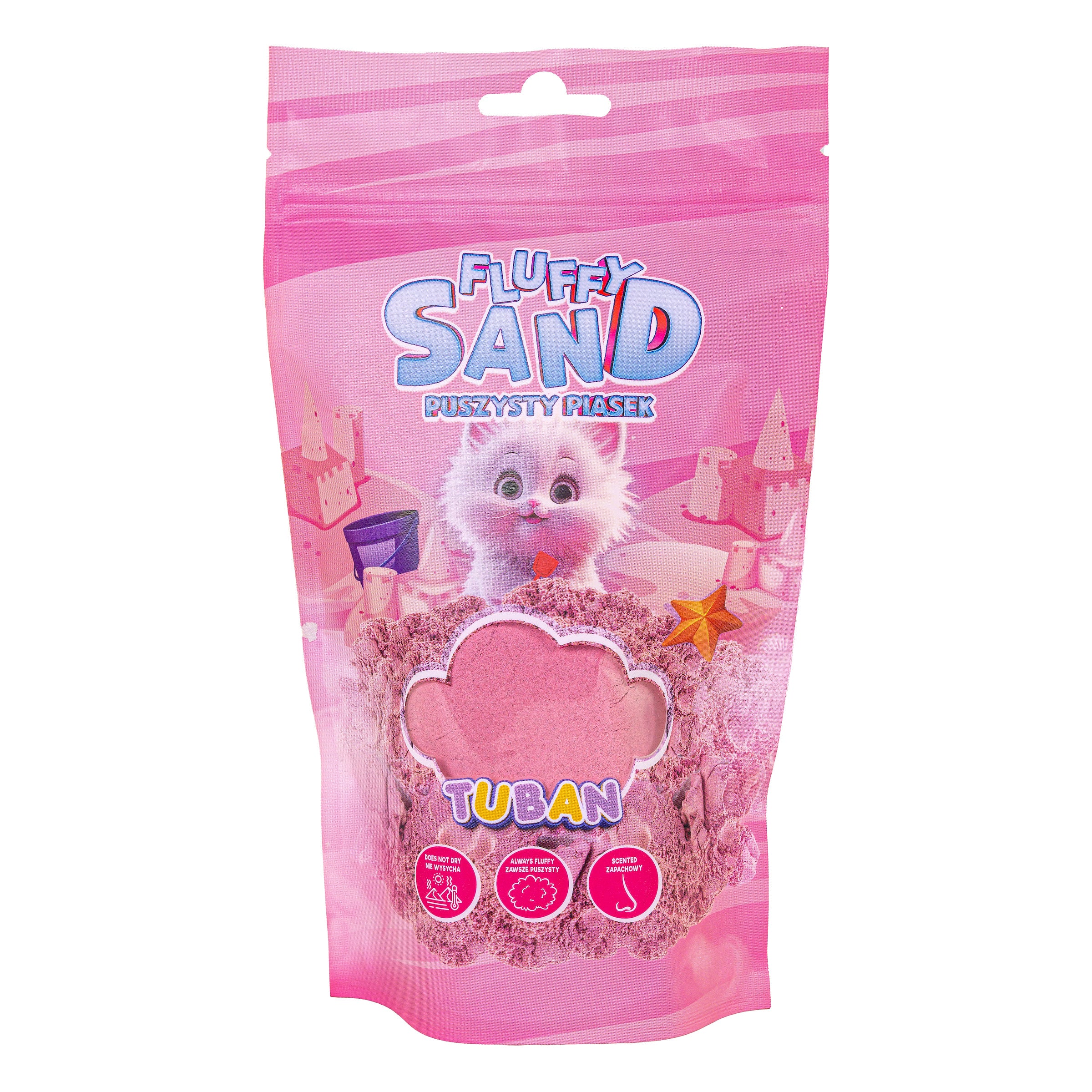 Tuban Fluffy Sand 90g Pink Tuban Yallatoys