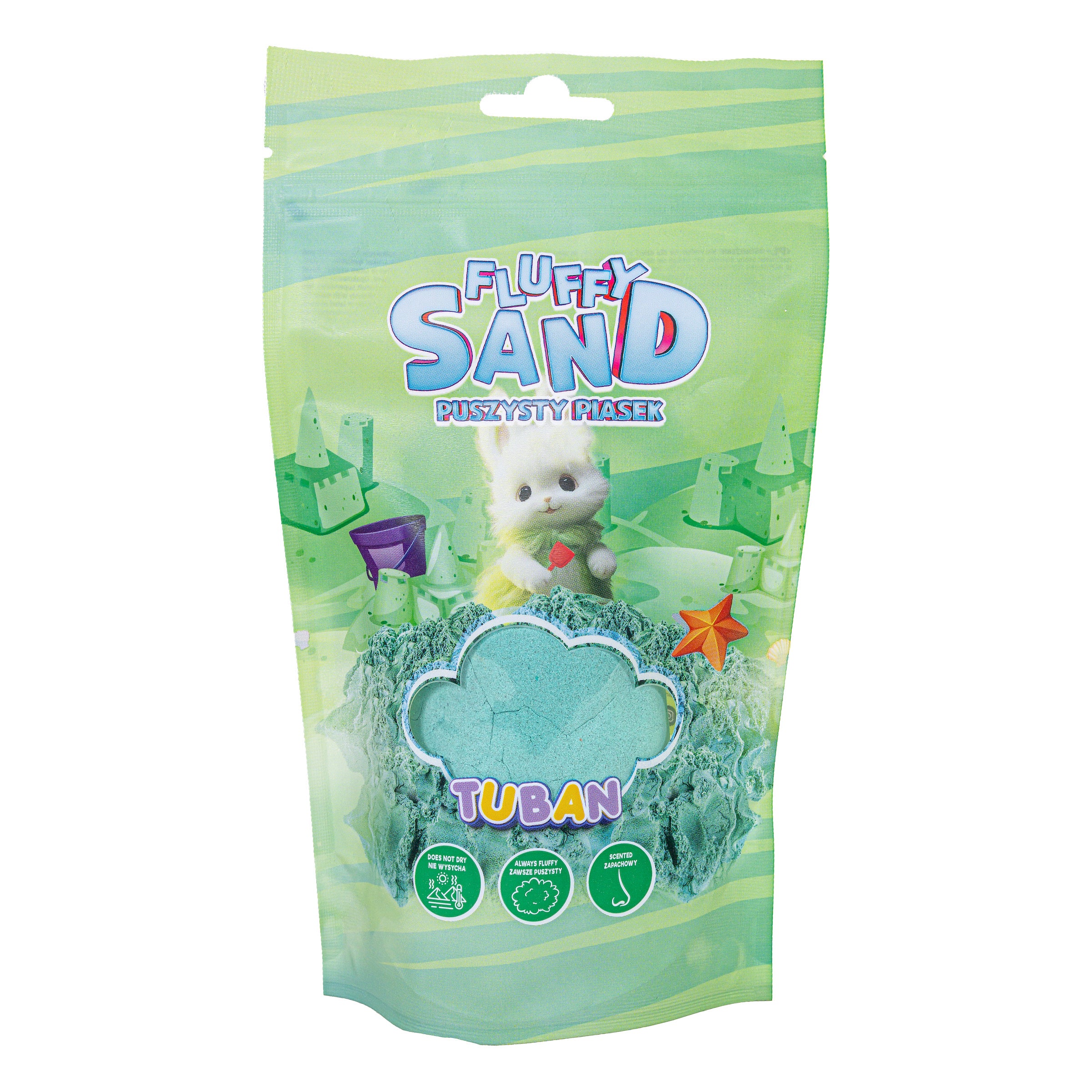 Tuban Fluffy Sand 90g Green Tuban Yallatoys