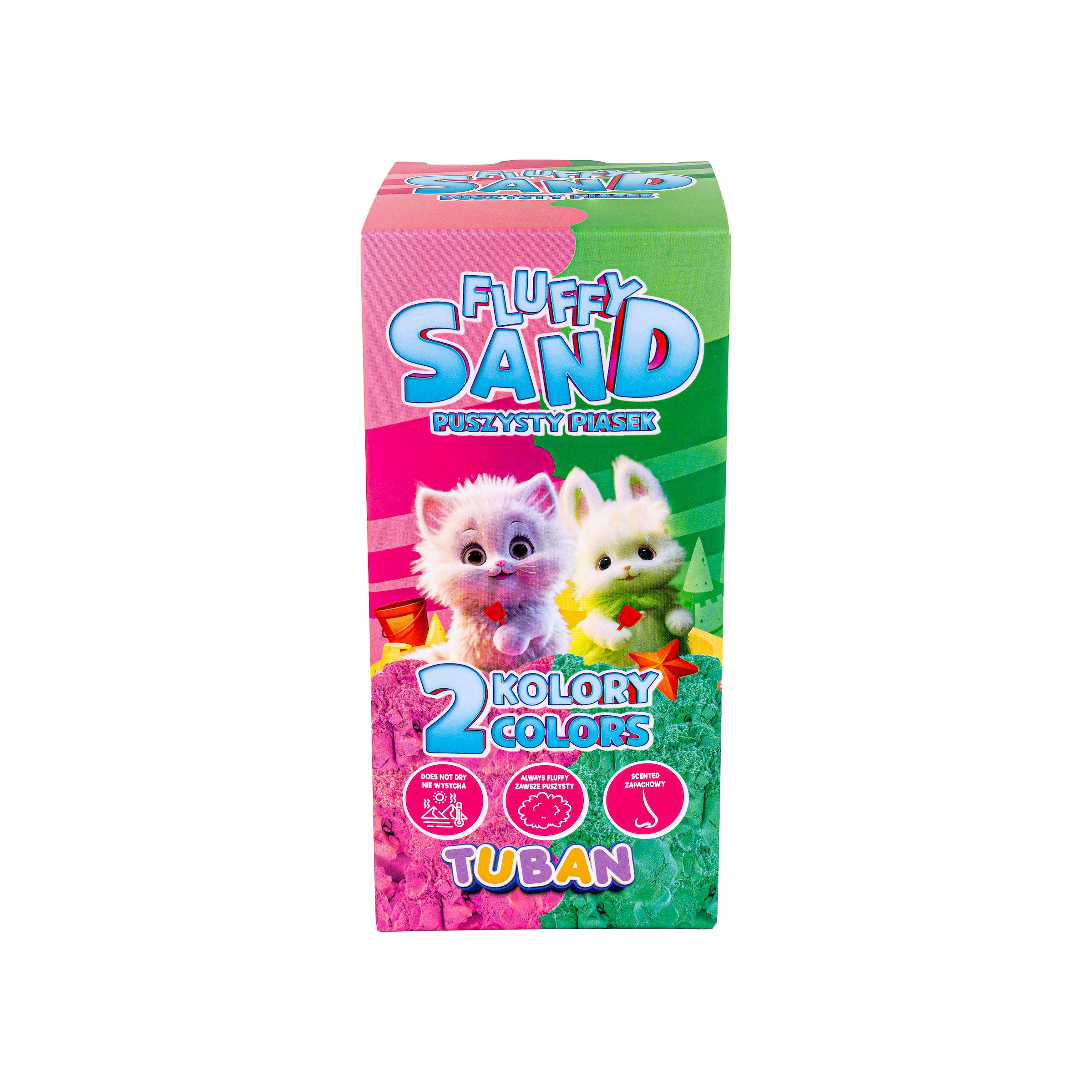 Tuban Set Fluffy Sand 70g Pink and Green Tuban Yallatoys