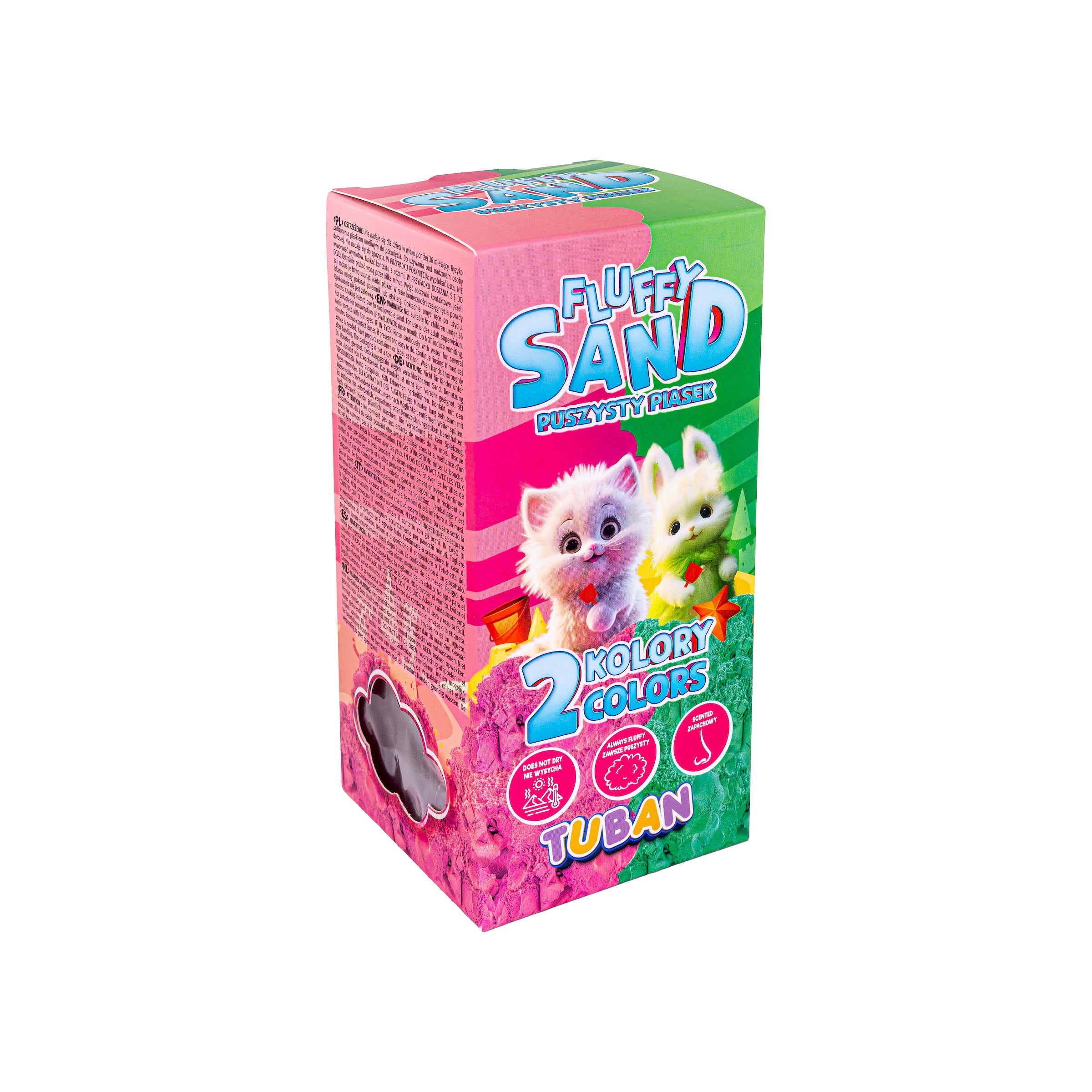 Tuban Set Fluffy Sand 70g Pink and Green Tuban Yallatoys