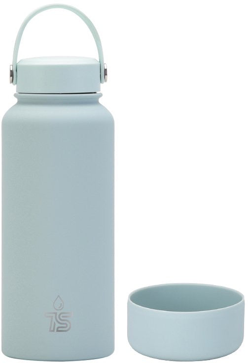 Tyeso Wide Mouth Vacuum Bottle Dark Blue 1000ml