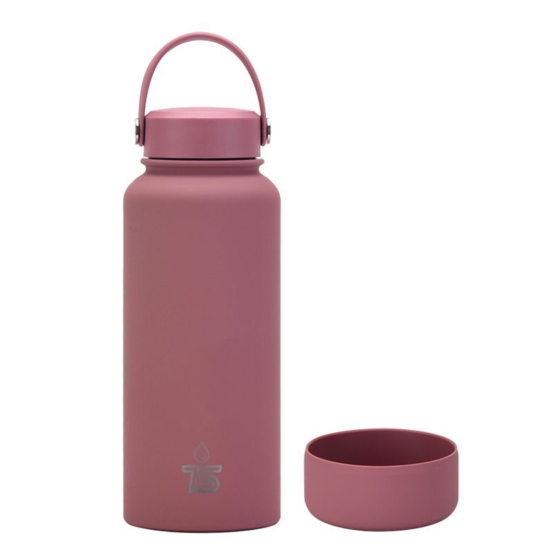 Tyeso Wide Mouth Vacuum Bottle Dark Blue 1000ml