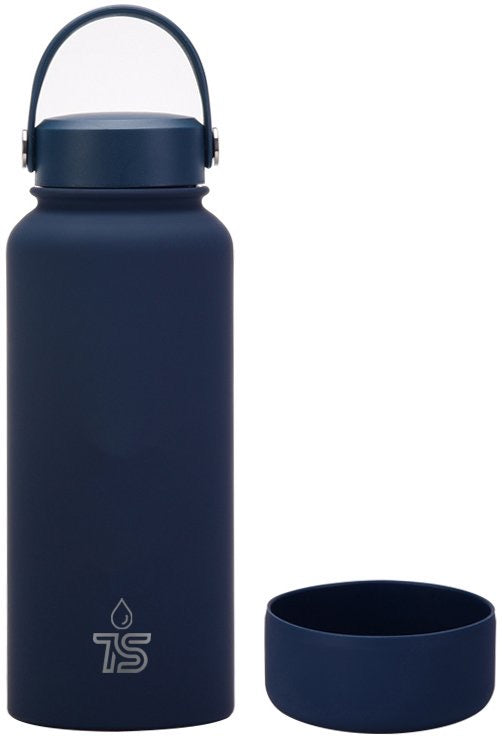 Tyeso Wide Mouth Vacuum Bottle Dark Blue 1000ml