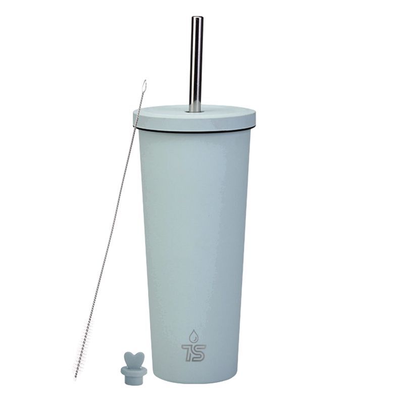 Tyeso Blush Pink Tumbler with Straw 830ml