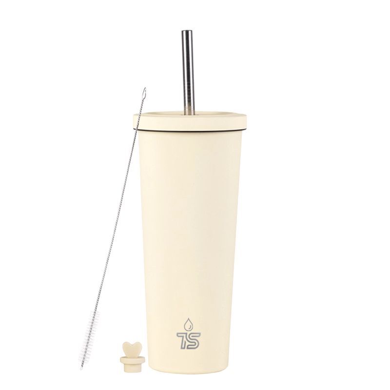 Tyeso Blush Pink Tumbler with Straw 830ml