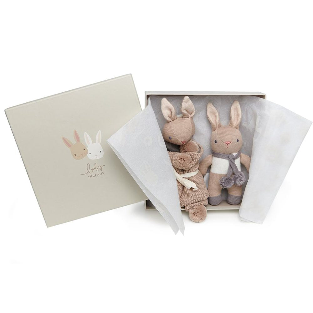 ThreadBear Taupe Bunny Gift Packaging