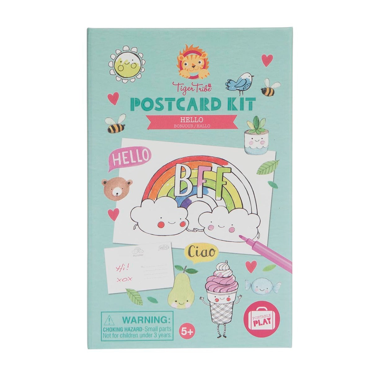 Tiger Tribe Hello Postcard set
