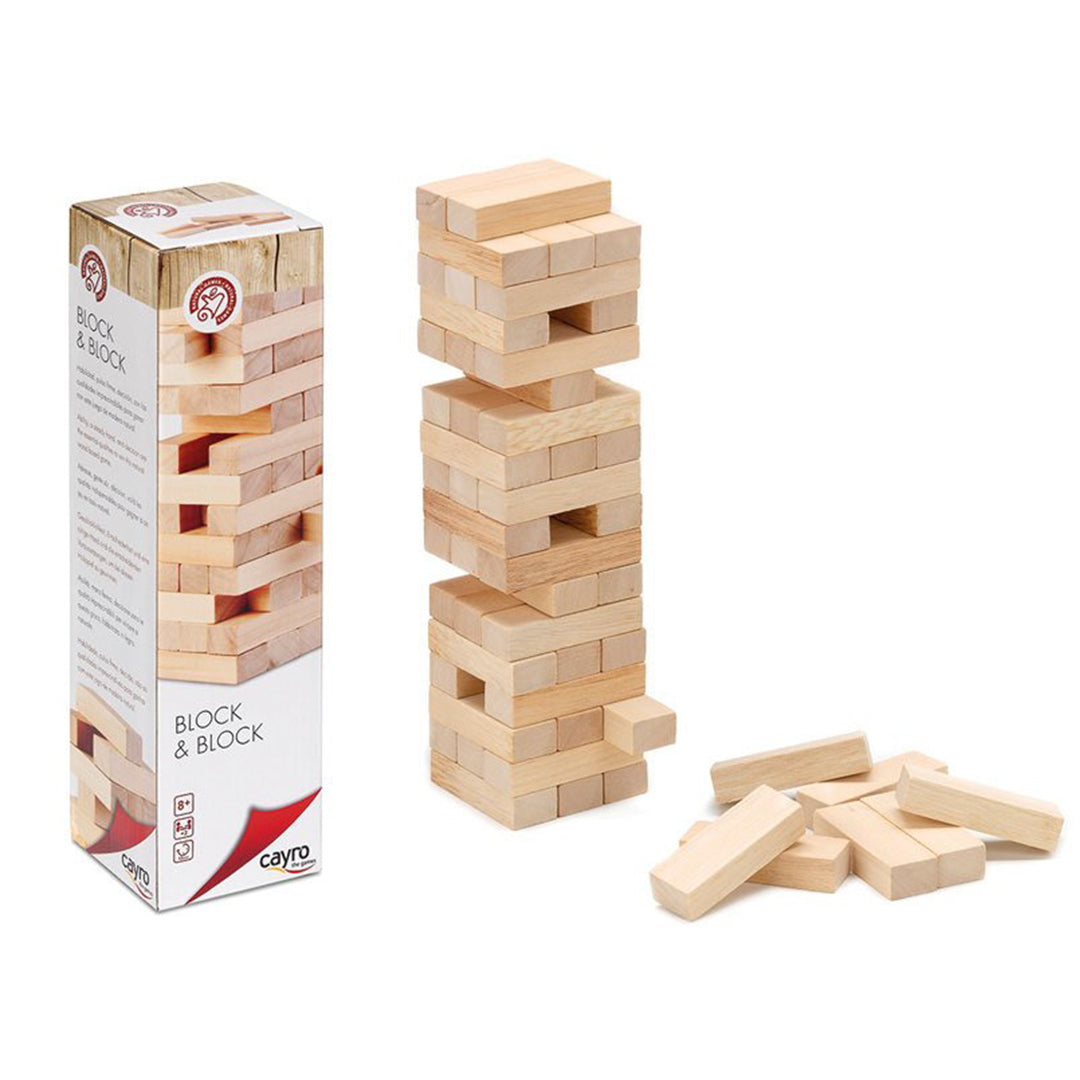 Traditional Wooden Tumble Tower Set