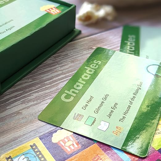 Trivia Charades Game Cards Display
