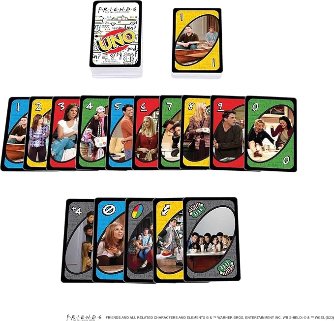 Uno Friends Character Playing Cards