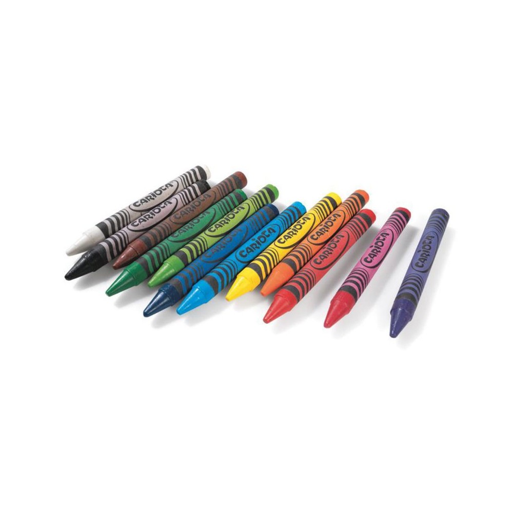 Vibrant Carioca 12 Color Maxi Crayons