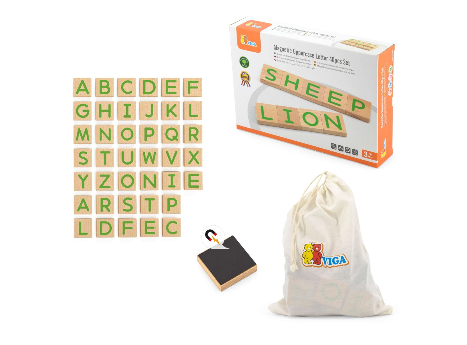 Viga Magnetic Capital Letters Box