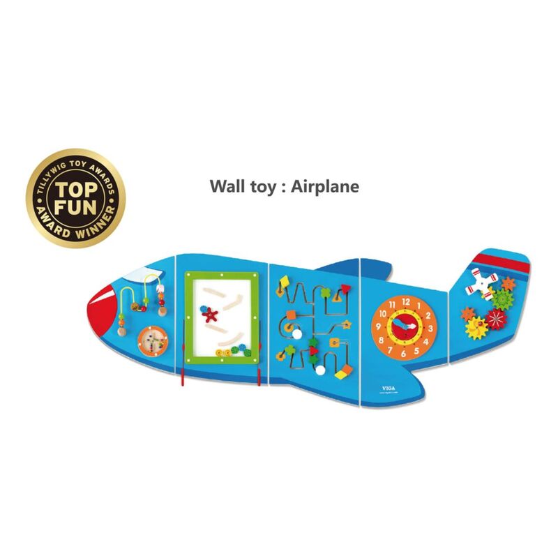 Viga Wooden Wall Game Airplane