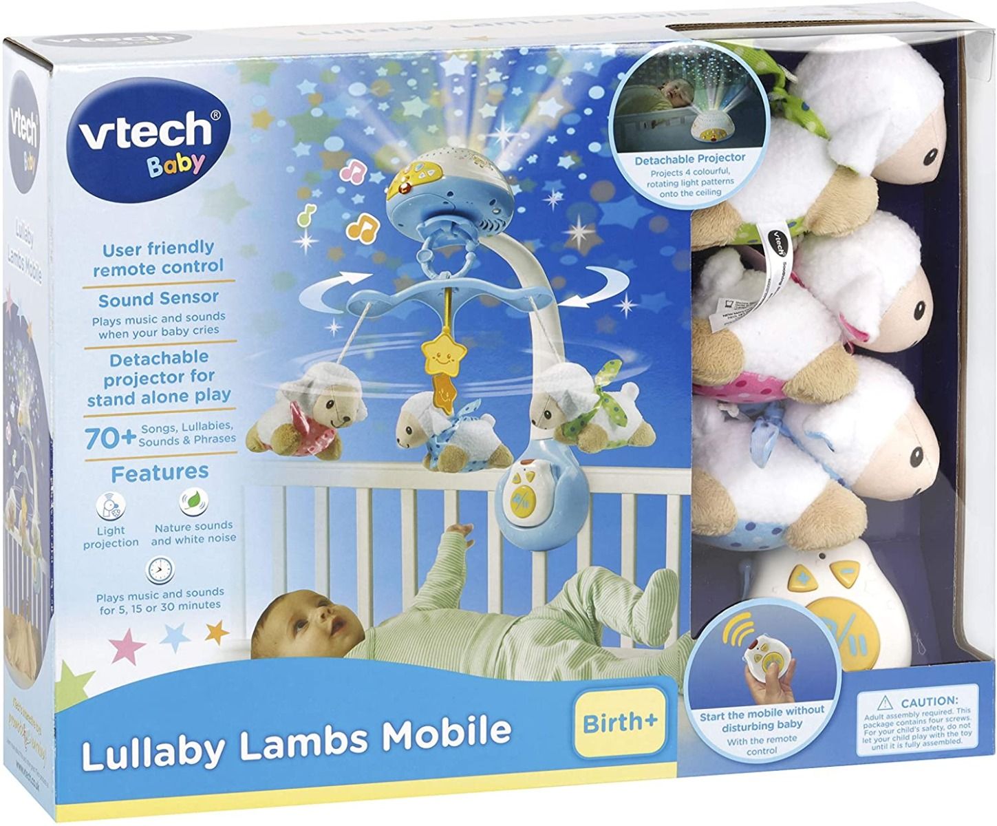 Vtech Lullaby Lambs Mobile Packaging