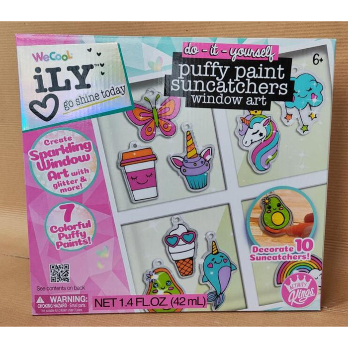 WeCool DIY Puffy Paint Window Suncatchers
