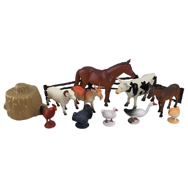 Wenno Farm Animals Playset In Height Tube -14pcs