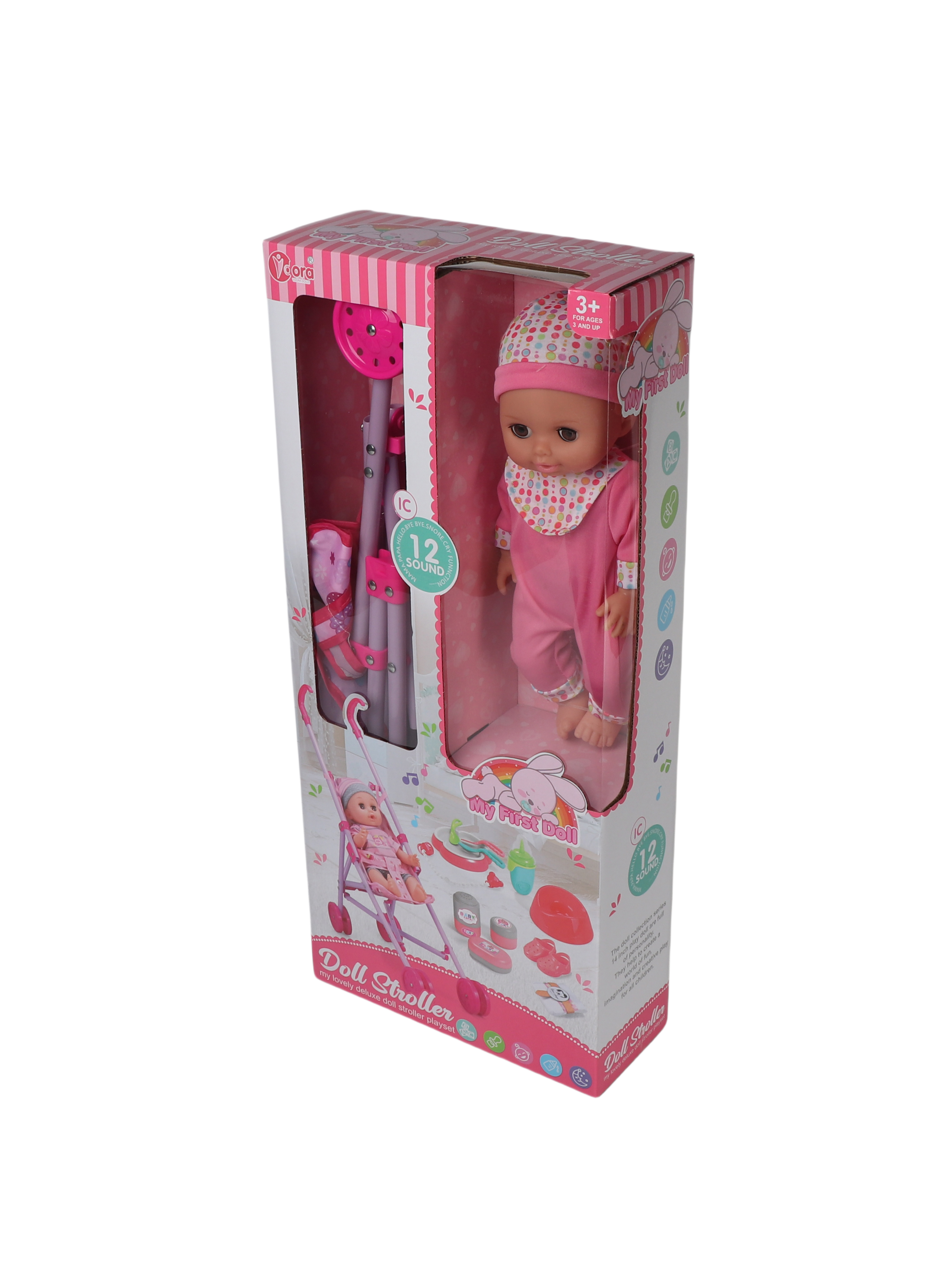 Vdora Dolls Baby Doll Stroller Playset 13Pcs 14 Inch Vdora Yallatoys