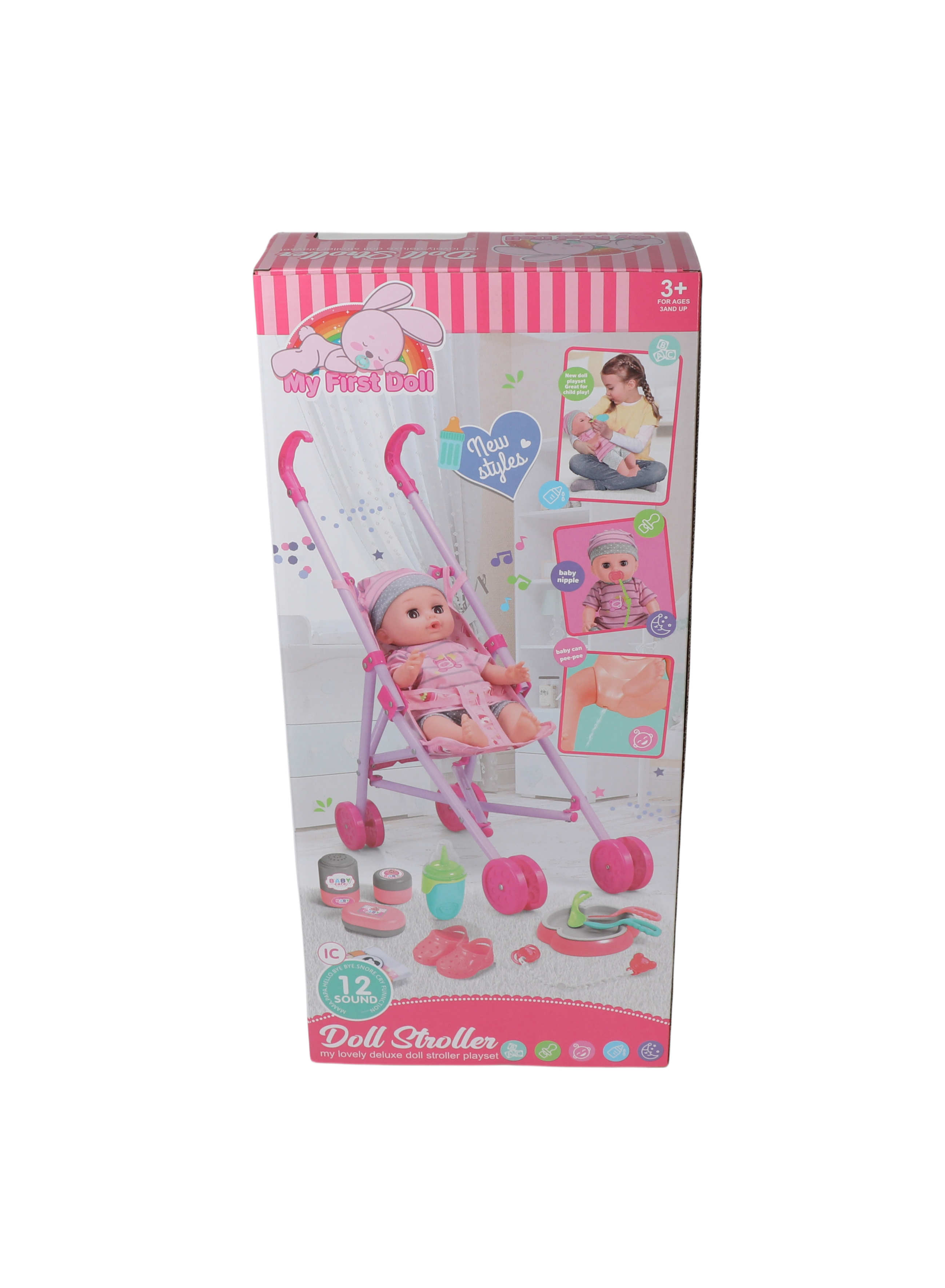Vdora Dolls Baby Doll Stroller Playset 13Pcs 14 Inch Vdora Yallatoys