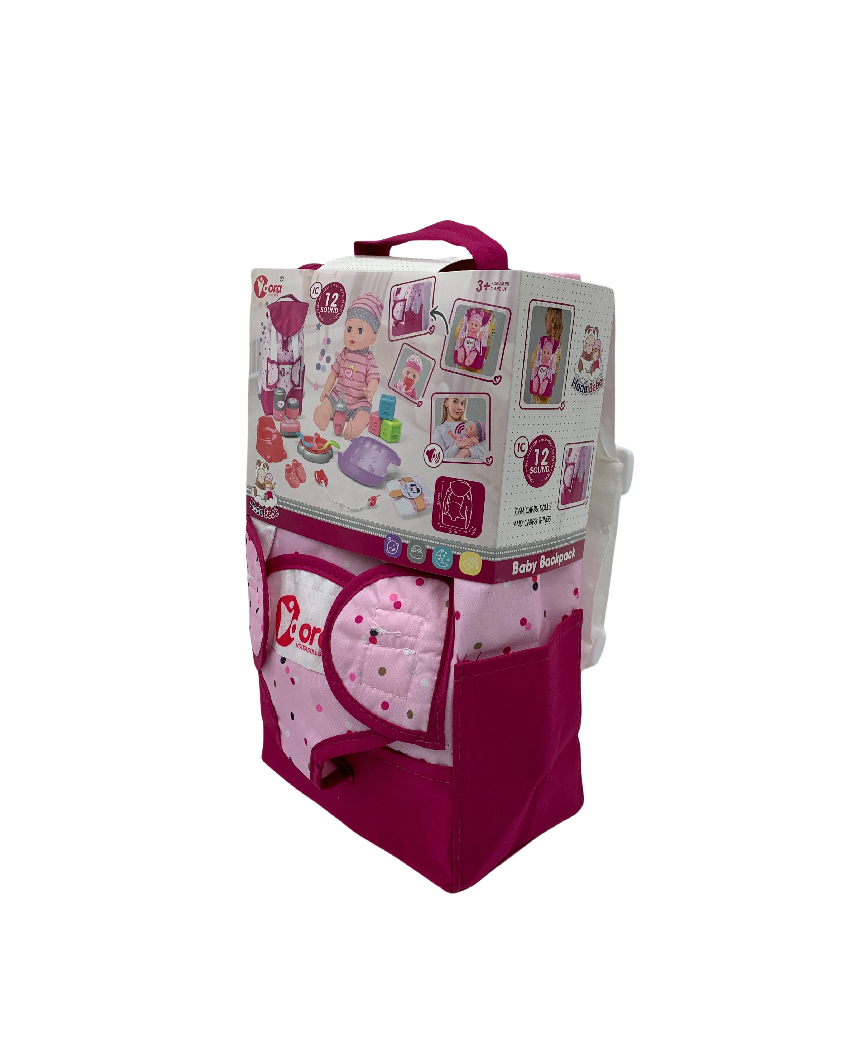 Vdora Dolls Baby Doll with Backpack and  17Pcs Accessories 14 Inch Vdora Yallatoys