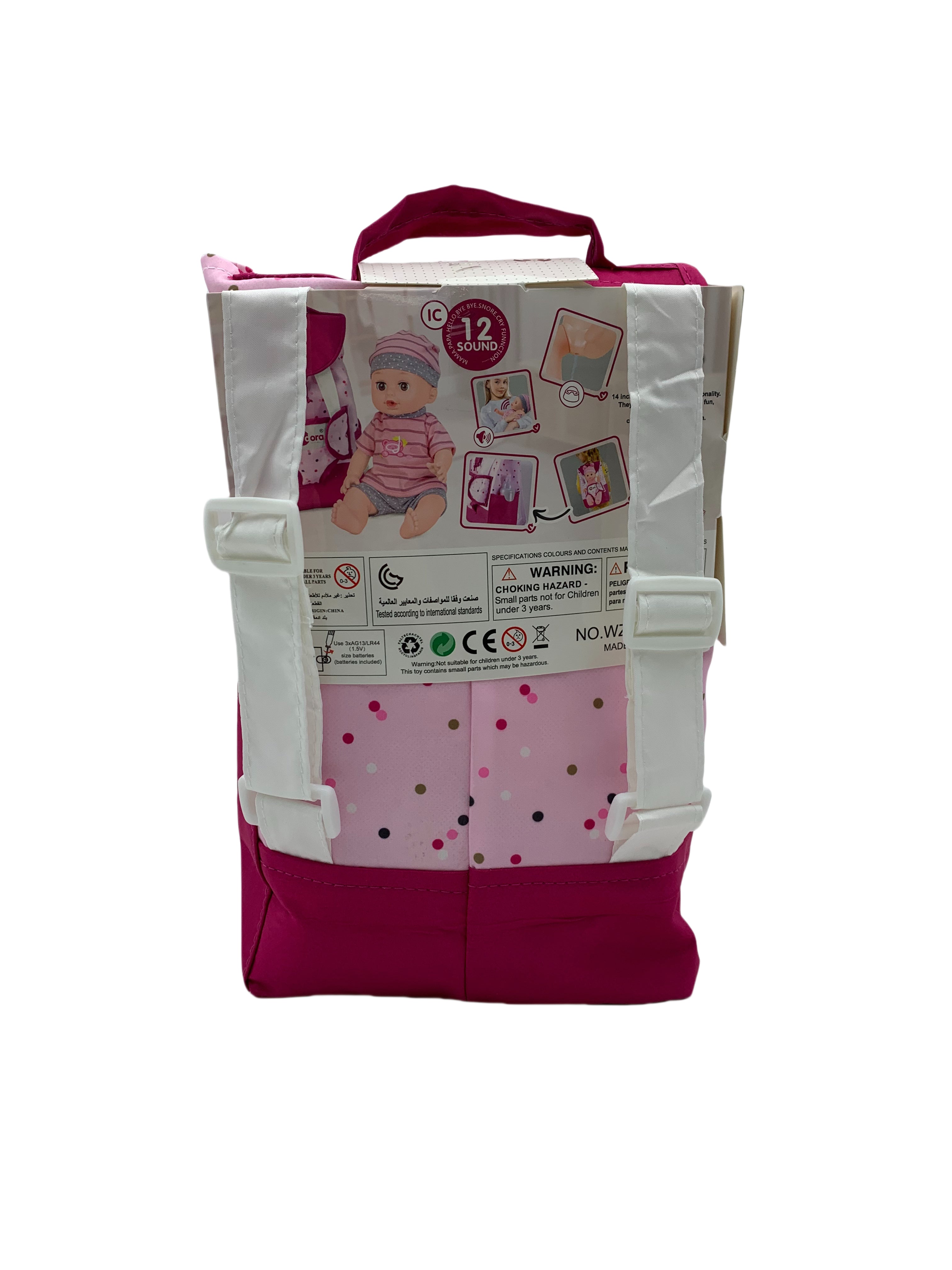 Vdora Dolls Baby Doll with Backpack and  17Pcs Accessories 14 Inch Vdora Yallatoys