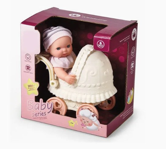 Wandalong Baby Doll in Stroller 6Inch
