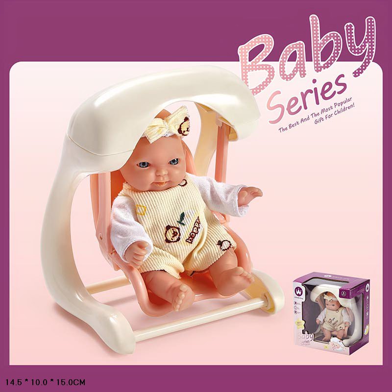 Wanderlong baby imitation doll with swing for kids