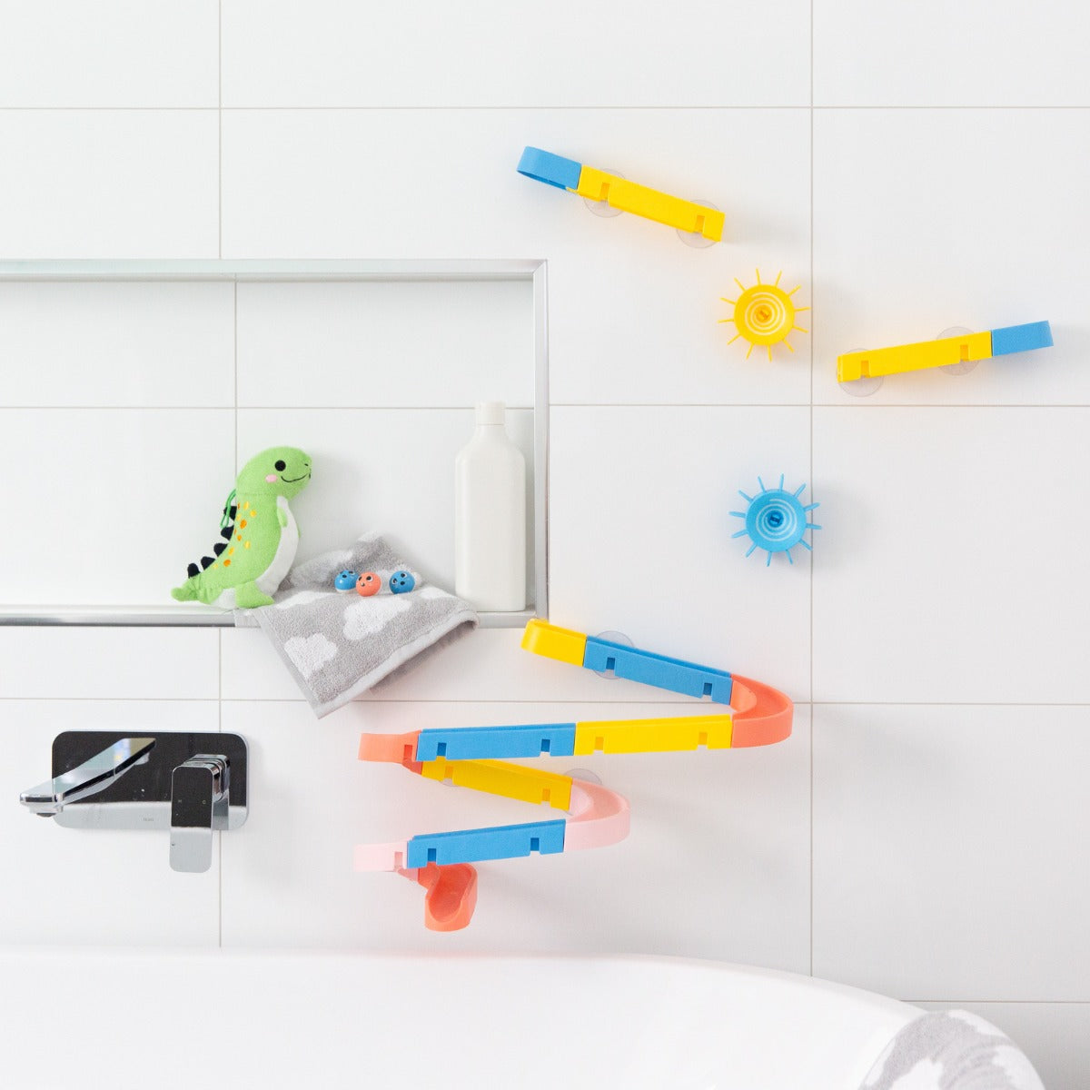 Waterslide Marble Run Bath Toy Front View
