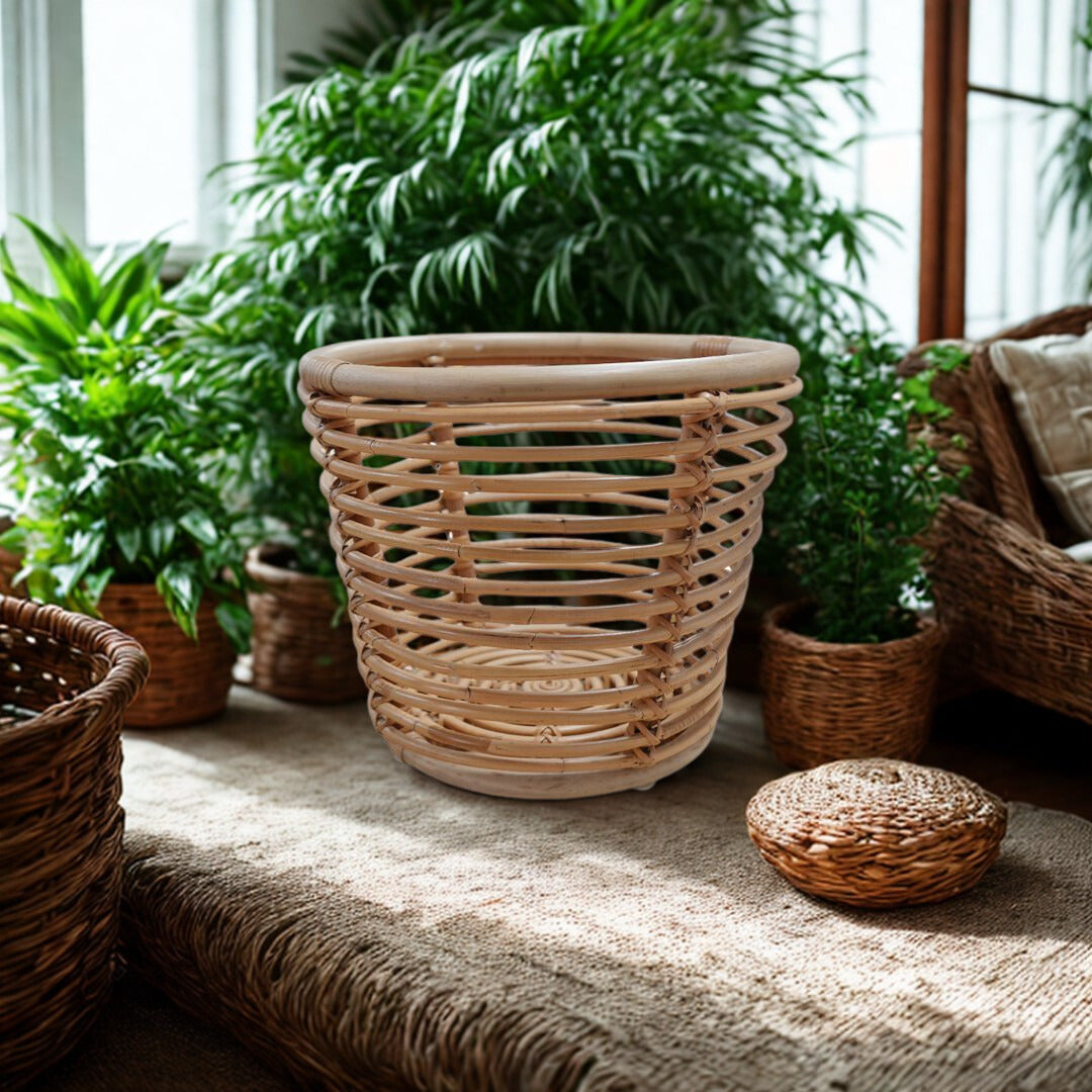 Cuddle Harper Rattan Planter Cuddle Yallatoys