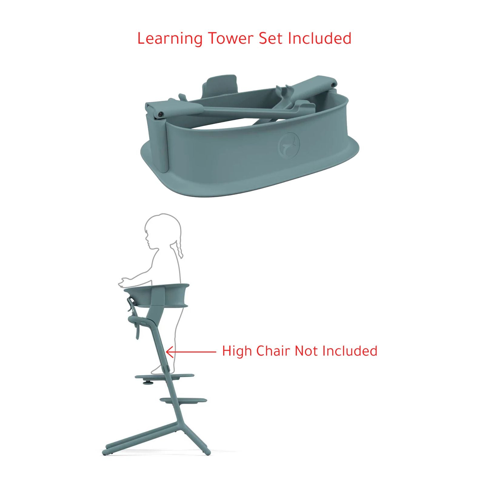 Cybex Lemo Learning Tower Set Stone Blue/Mid Blue