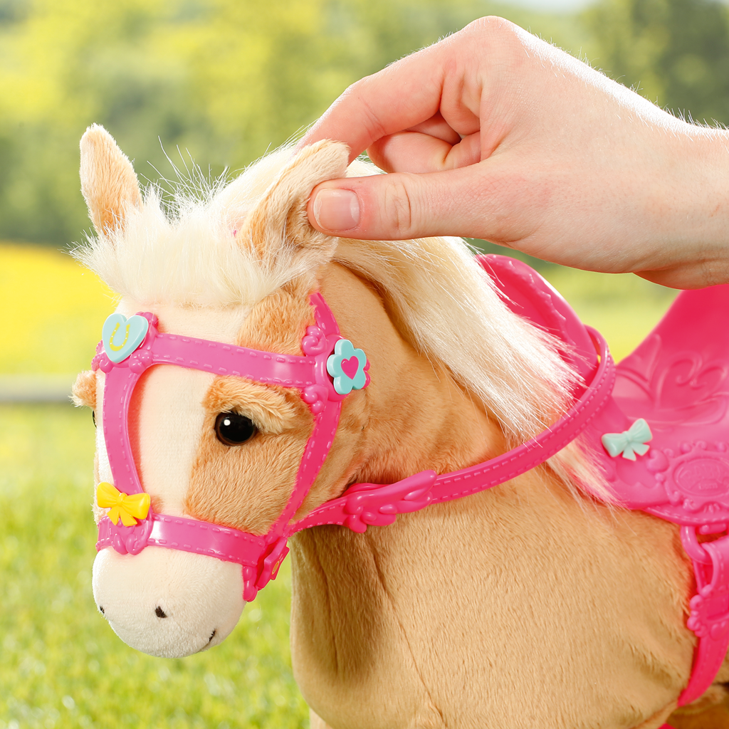 White Plush Toy Horse Front