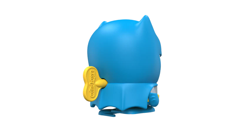 Wind-Up Key and Batman Cowl Detail View