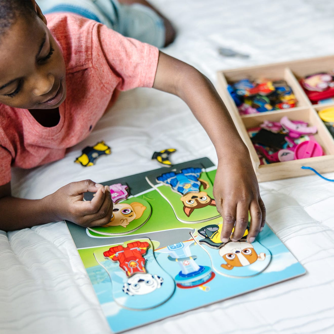 Wooden Paw Patrol kids play