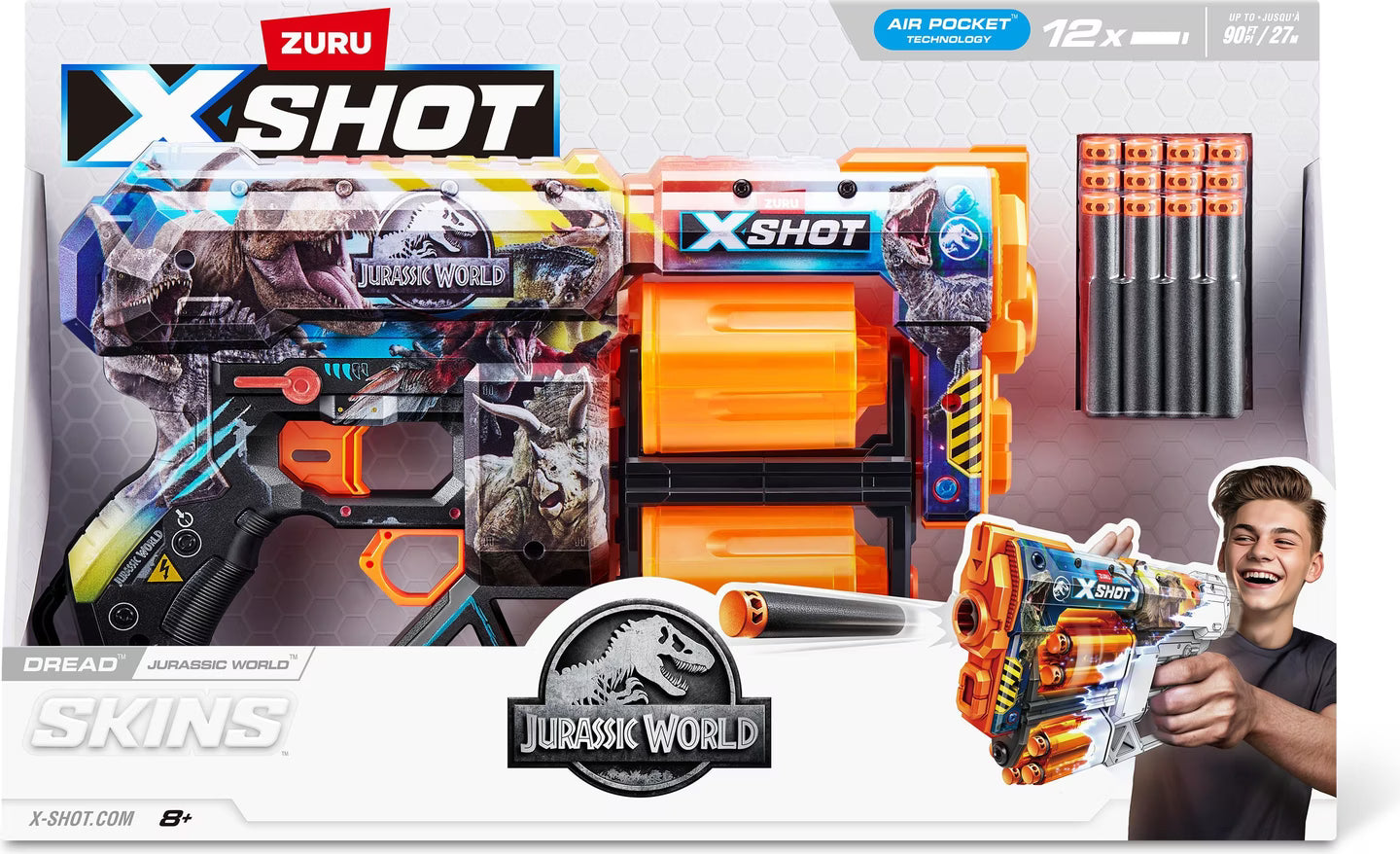 X-Shot Skins Series 1 Dread Jurassic 12 Darts
