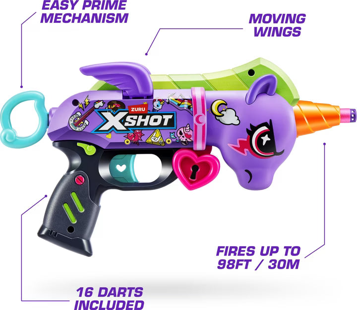X-Shot Blastercorn Dark Unicorn 16 Darts