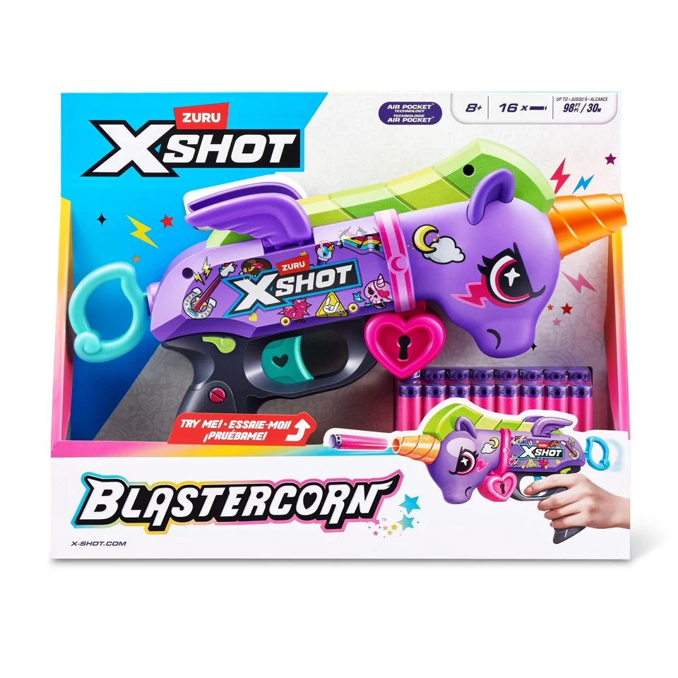 X-Shot Blastercorn Dark Unicorn 16 Darts