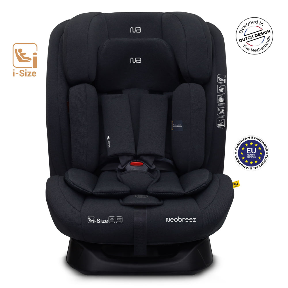 Neobreez i-Hepta i-Size All-In-1 Convertible Car Seat Black