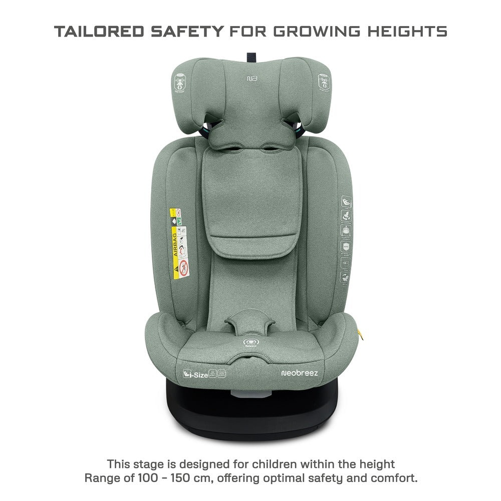 Neobreez - i-Vilo 360-Degree Isofix i-Size Car Seat Green