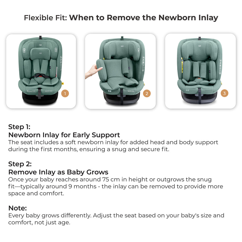 Neobreez - i-Vilo 360-Degree Isofix i-Size Car Seat Green