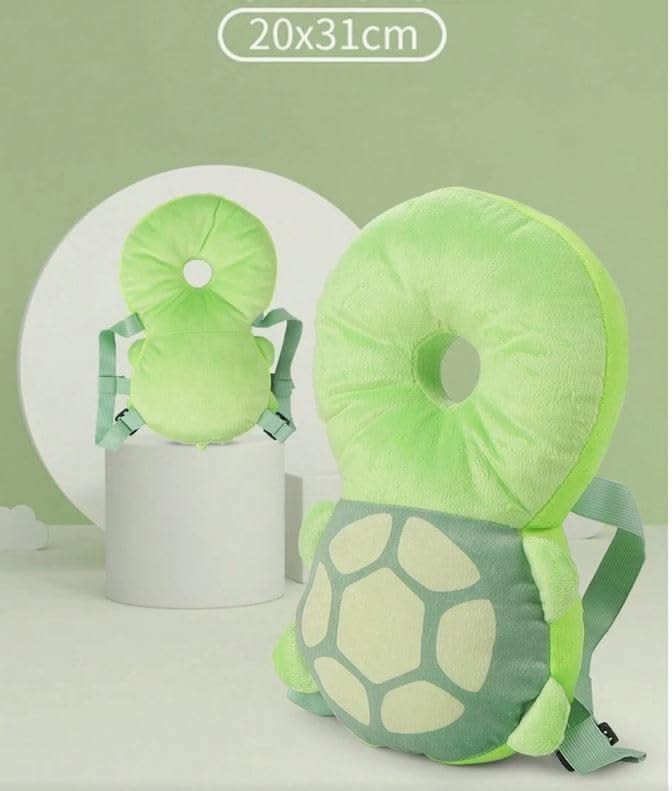 Cartoon Animal Plush Baby Head Cushion and Safety Drop Protector Turtle Yalla Generic Play Yallatoys