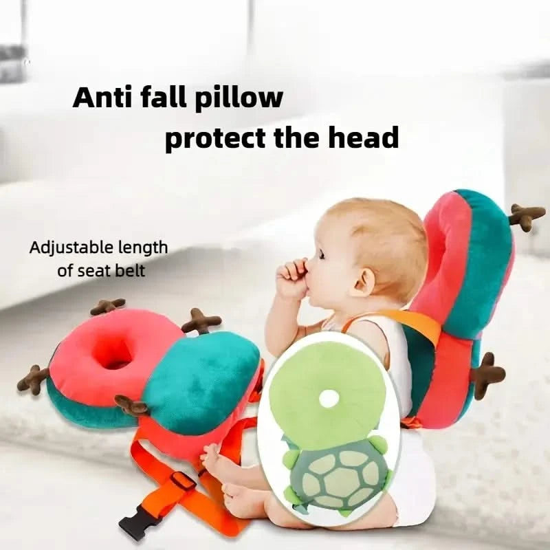 Cartoon Animal Plush Baby Head Cushion and Safety Drop Protector Generic Yalla Generic Play Yallatoys