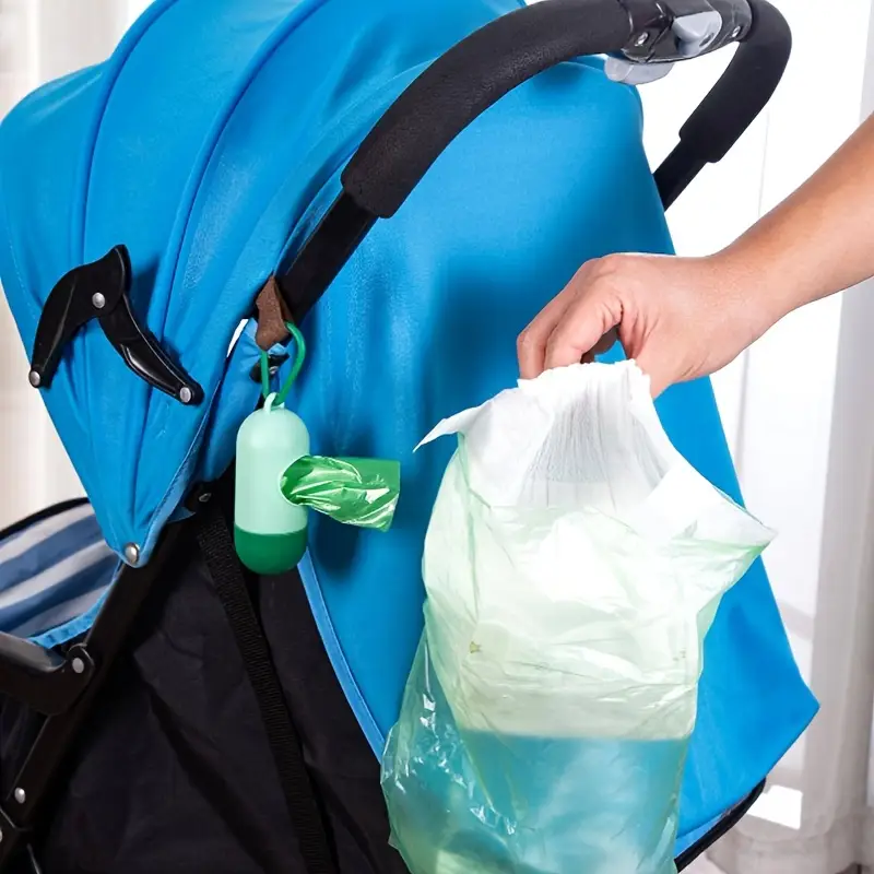 1pc Stroller Travel Diaper Bag Dispenser And Diaper Disposal Bags Mint Green Yalla Generic Play Yallatoys