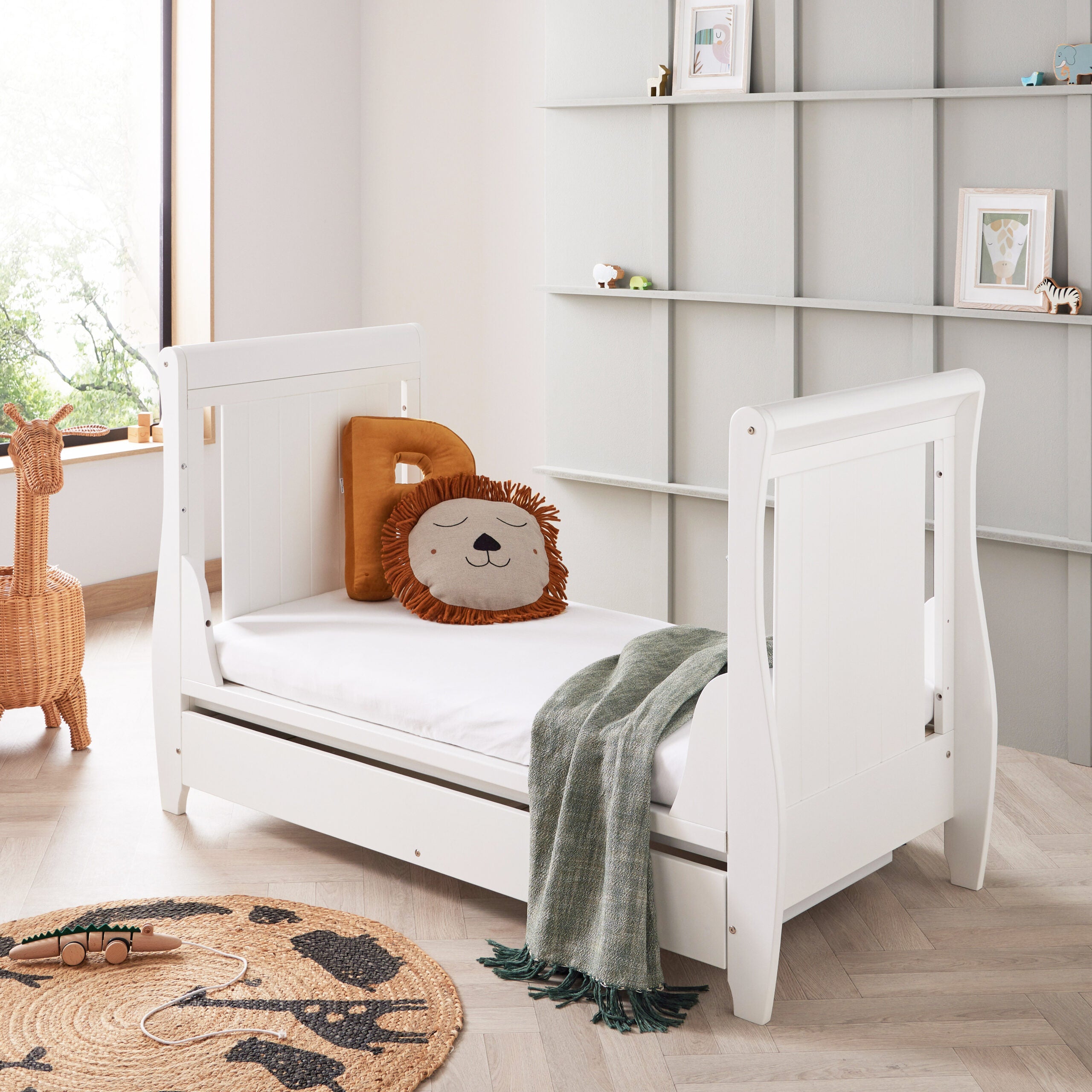 Stella Drop Side Cot Bed White Yalla Generic Play Yallatoys