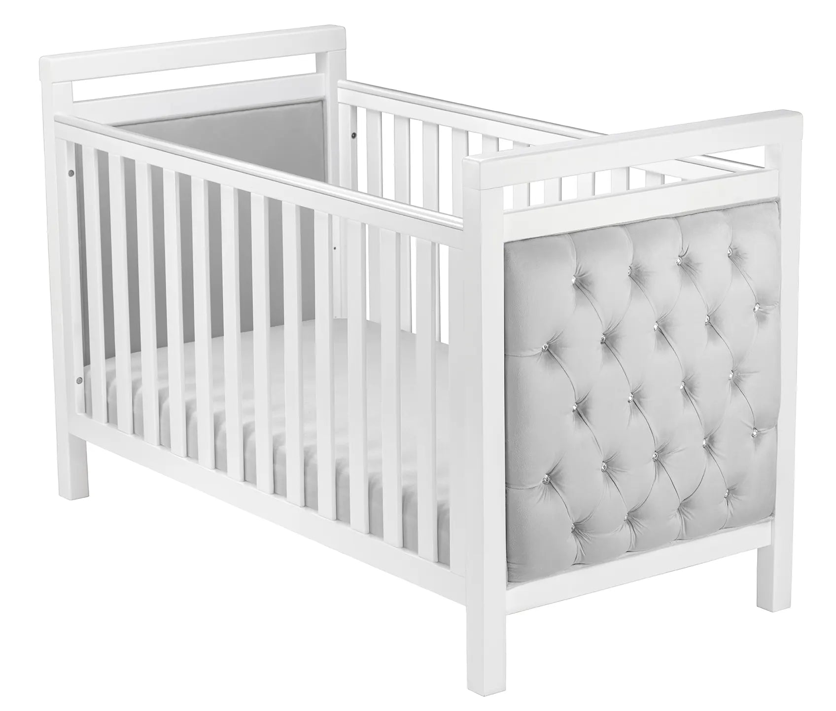 Velvet Deluxe Cot Bed White Yalla Generic Play Yallatoys