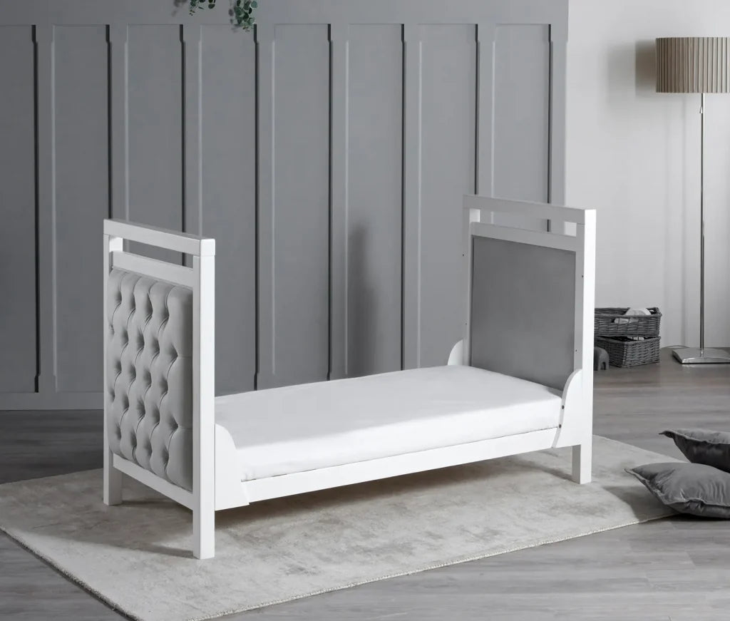 Velvet Deluxe Cot Bed White Yalla Generic Play Yallatoys