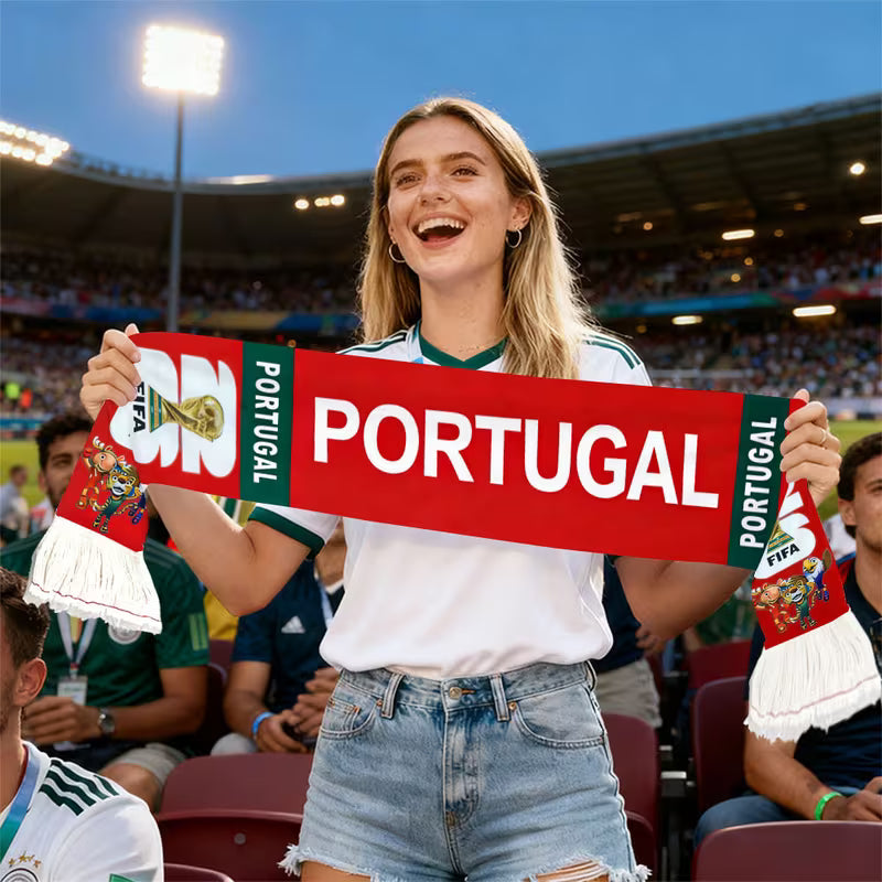 FIFA Football Scarf for Portugal 2026 World Cup