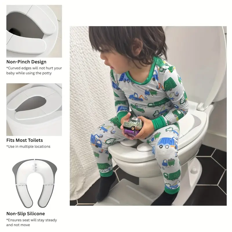 Kids Foldable Travel Potty Training Seat Grey Yalla Generic Play Yallatoys